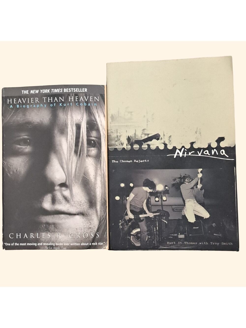Kurt Cobain Nirvana Book Bundle Heavier Than Heaven The Chosen Rejects Paperback